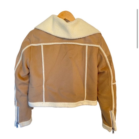 Jonathan Simkhai Adelynn Jacket Faux Sherpa Size S - Picture 4 of 11